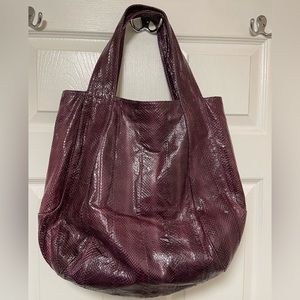 Snakeskin Hobo Bag